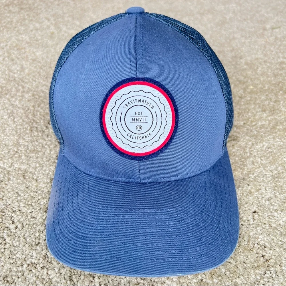 TRAVIS MATHEW The Patch Snapback‎ Mesh Hat, Blue